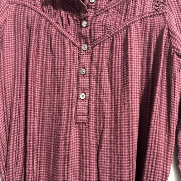 Loft Pleated Button Drop Waist Dress size XSP - Picture 3 of 7